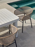 Cabana Lace Dining Chair Brique