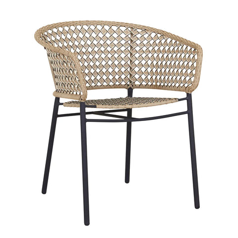 Cabana Lace Dining Chair Linen Indigo