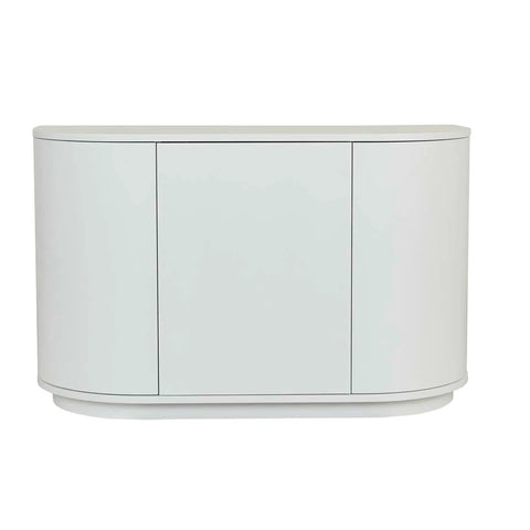 Oberon Crescent Storage Unit White Grain