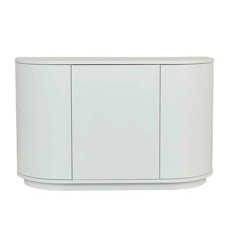 Oberon Crescent Storage Unit White Grain