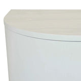 Oberon Crescent Storage Unit White Grain