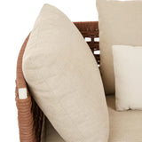 Cabana Weave Corner Sofa Ivory
