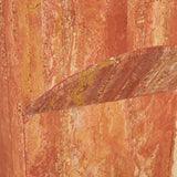 Atlas Pinnacle Side Table Satin Red Travertine
