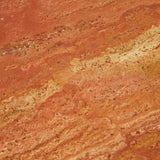 Atlas Pinnacle Side Table Satin Red Travertine