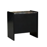 Pearce Marble Bedside Tall Storm Black