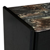 Pearce Marble Bedside Tall Storm Black