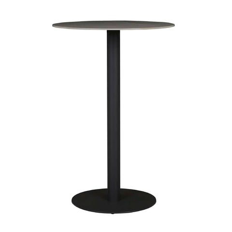 Portsea Cruise Round Bar Table Grey Stone