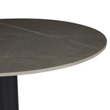 Portsea Cruise Round Bar Table Grey Stone