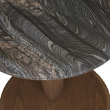 Rudy Marble Side Table Storm/Smoked Ash