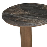 Rudy Marble Side Table Storm/Smoked Ash