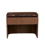Elsie Large Bedside Rouge Marble/Smoked Ash