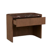 Elsie Large Bedside Rouge Marble/Smoked Ash