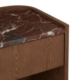 Elsie Large Bedside Rouge Marble/Smoked Ash