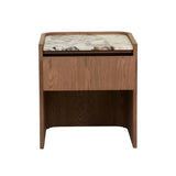Elsie Narrow Bedside Ocean Marble/Smoked Ash