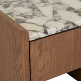 Elsie Narrow Bedside Ocean Marble/Smoked Ash