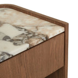Elsie Narrow Bedside Ocean Marble/Smoked Ash