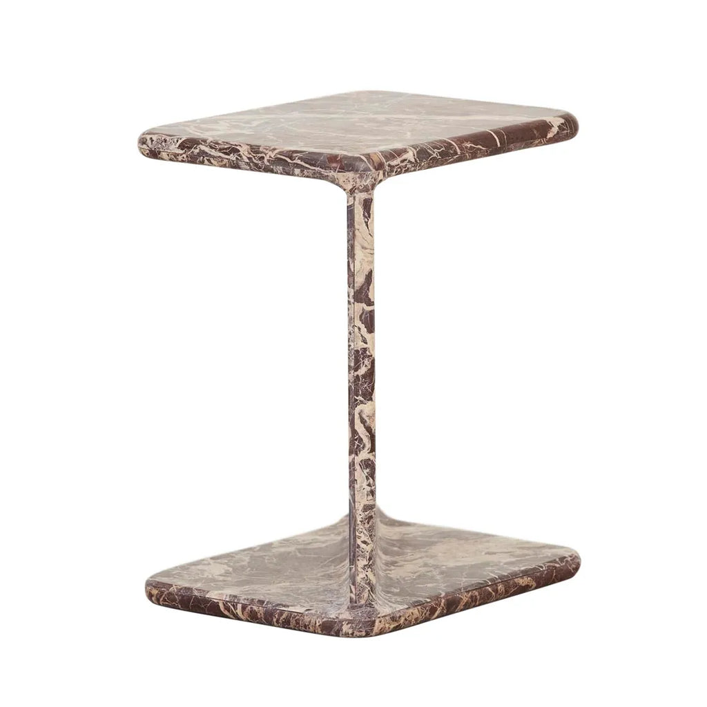 rufus bias marble side table cherry