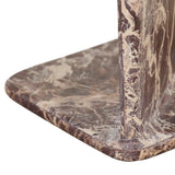 rufus bias marble side table cherry