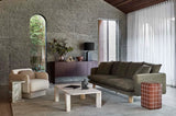 Amara Geo Coffee Table Natural Travertine