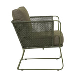 Cabana Sleigh Armchair Emerald