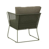 Cabana Sleigh Armchair Emerald