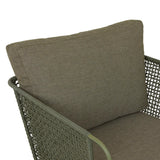 Cabana Sleigh Armchair Emerald