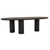 seb curve dining table black