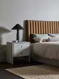Pearce Marble Bedside Tall Bone