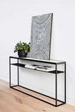 Elle Slim Console 900mm Black/Black