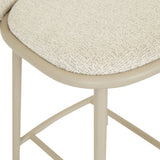 Pebble Barstool Frosted Beige