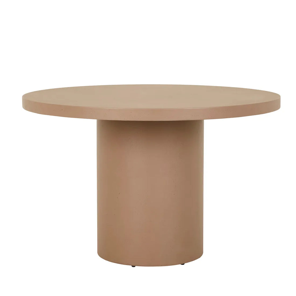 Petra Round Dining Table Neutral Clay