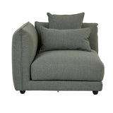 Felix Crest Left Corner Sofa Olive Leaf