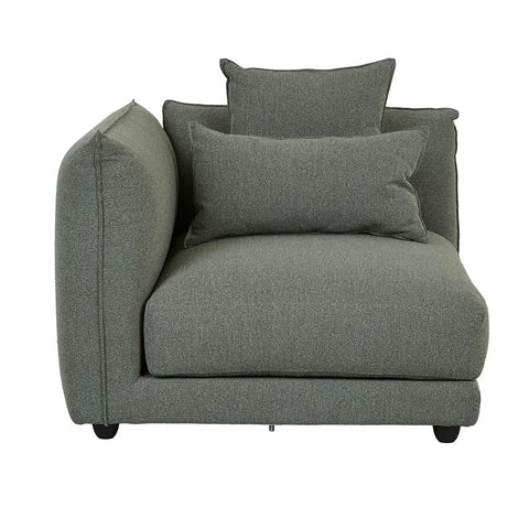 Felix Crest Left Corner Sofa Olive Leaf