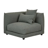 Felix Crest Left Corner Sofa Olive Leaf