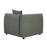 Felix Crest Left Corner Sofa Olive Leaf