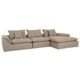 Madrid Fold Right Chaise Sofa Mercury Boucle