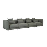 Felix Crest Left Corner Sofa Olive Leaf