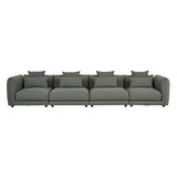Felix Crest Left Corner Sofa Olive Leaf
