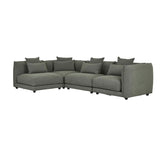 Felix Crest Left Corner Sofa Olive Leaf