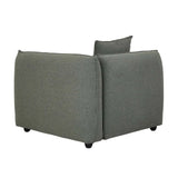 Felix Crest Right Corner Sofa Olive Leaf