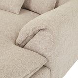 Madrid Fold Right Chaise Sofa Tapioca