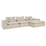 Madrid Fold Right Chaise Sofa Tapioca