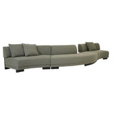 Felix Orbit Two Seater Arc Sofa Moss Tweed