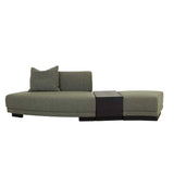 Felix Orbit Wedge Ottoman Moss Tweed