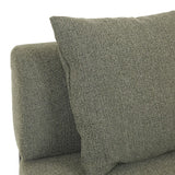 Felix Orbit Two Seater Curve Sofa Moss Tweed