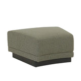 Felix Orbit Wedge Ottoman Moss Tweed