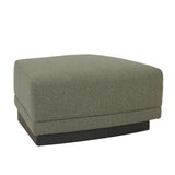 Felix Orbit Wedge Ottoman Moss Tweed
