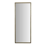 Verona Ribbed Floor Mirror Antique Brass