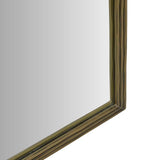 verona ribbed floor mirror antique brass