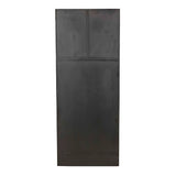 Verona Ribbed Floor Mirror Antique Brass